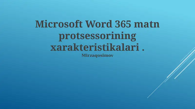 Microsoft Word 365