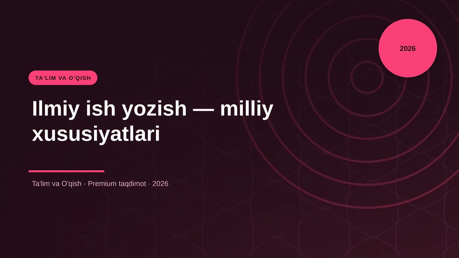 Ilmiy ish yozish — milliy xususiyatlari