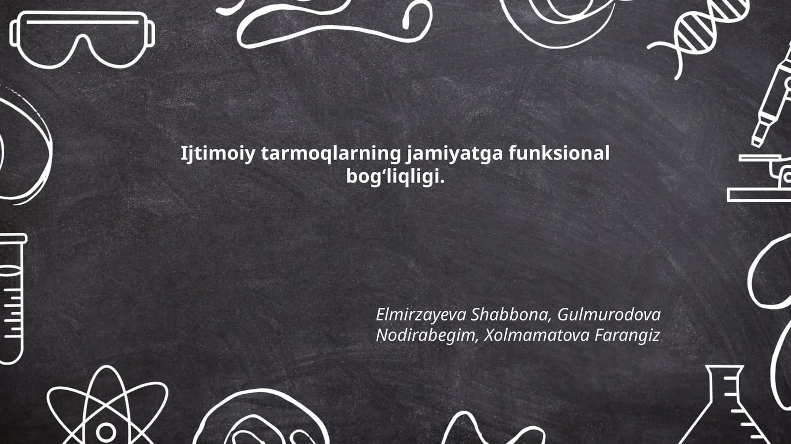 Ijtimoiy tarmoqlarning jamiyatga funksional bogʻliqligi