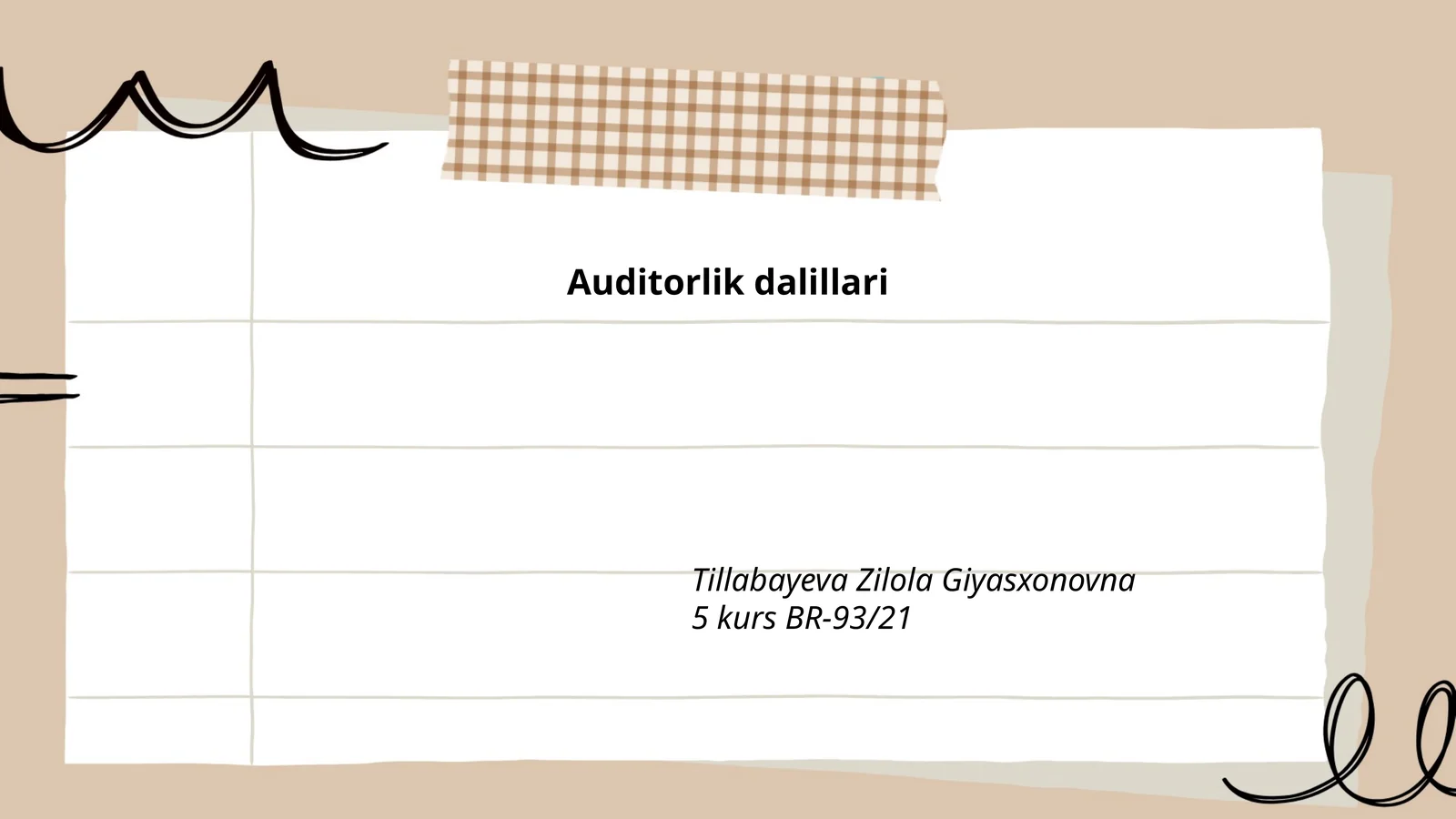 Auditorlik dalillari