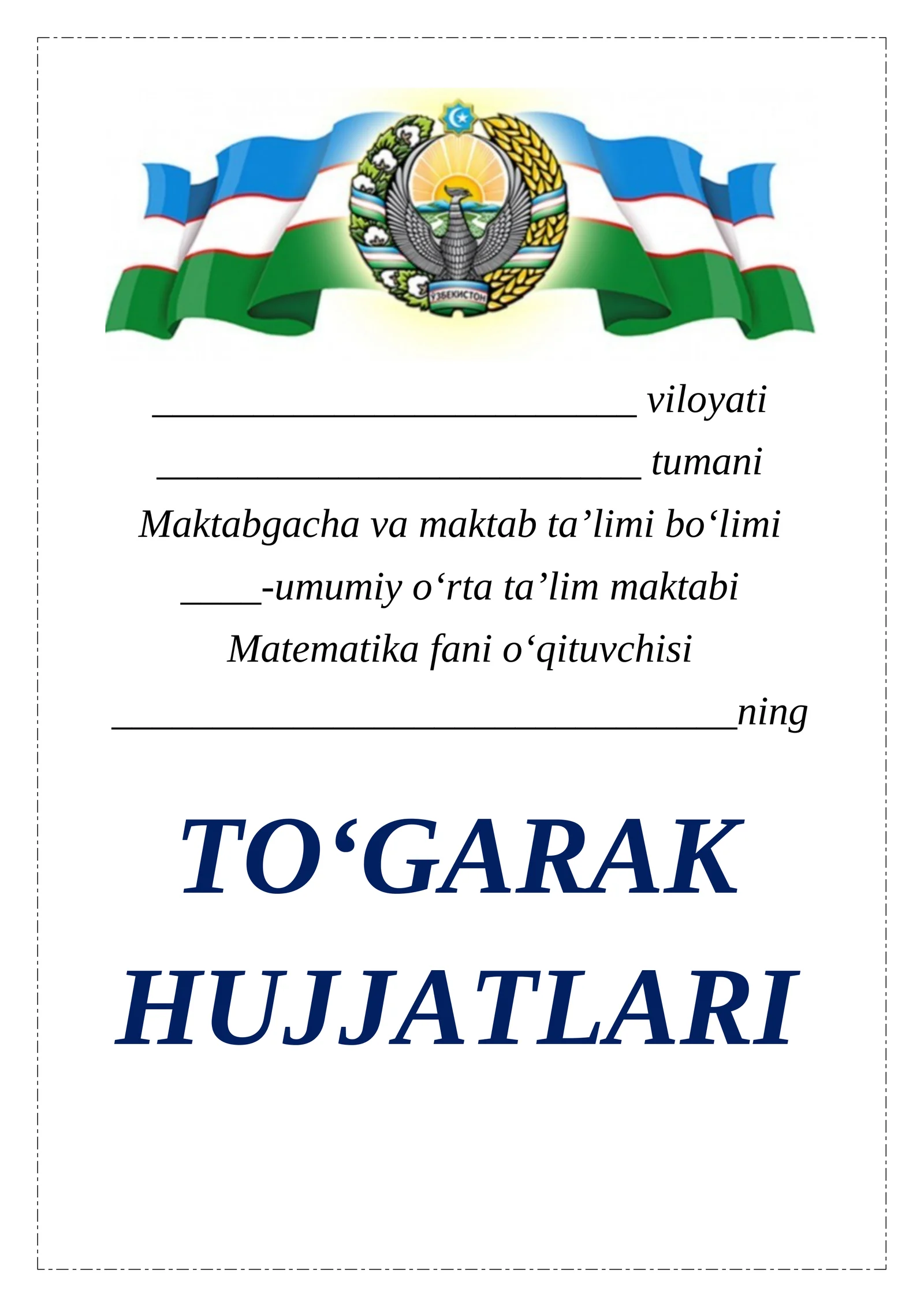 7-sinf fizika 34 soatli to'garak