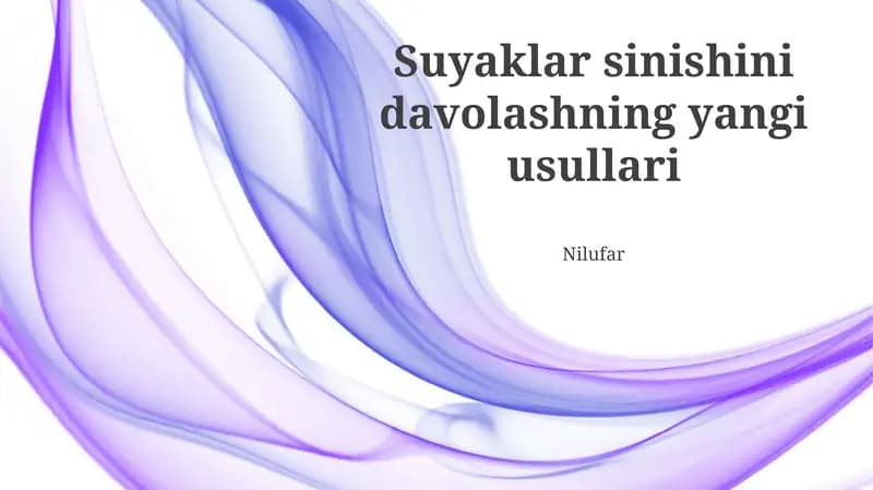 Biobosib va To'qima Muhandisligi