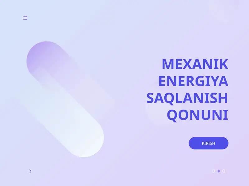 Mexanik energiya saqlanish qonuni