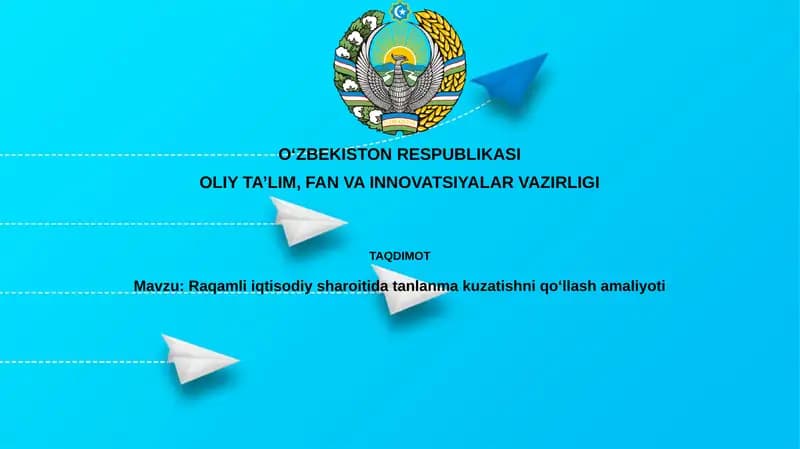 Raqamli iqtisodiyotda tanlab kuzatish