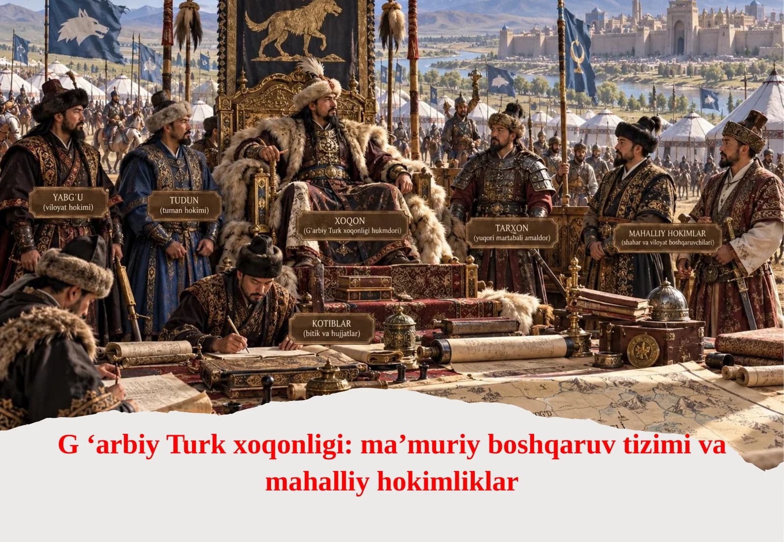 G ‘arbiy Turk xoqonligi: ma’muriy boshqaruv tizimi va mahalliy hokimliklar
