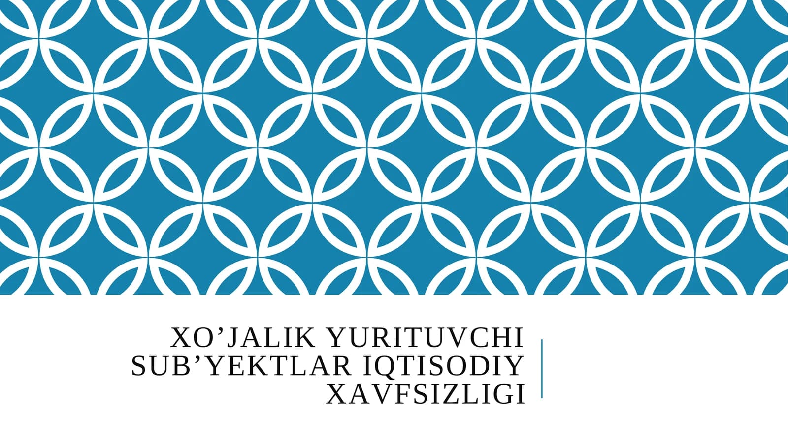 Xoʼjаlik yurituvchi sub’yektlаr iqtisodiy xаvfsizligi