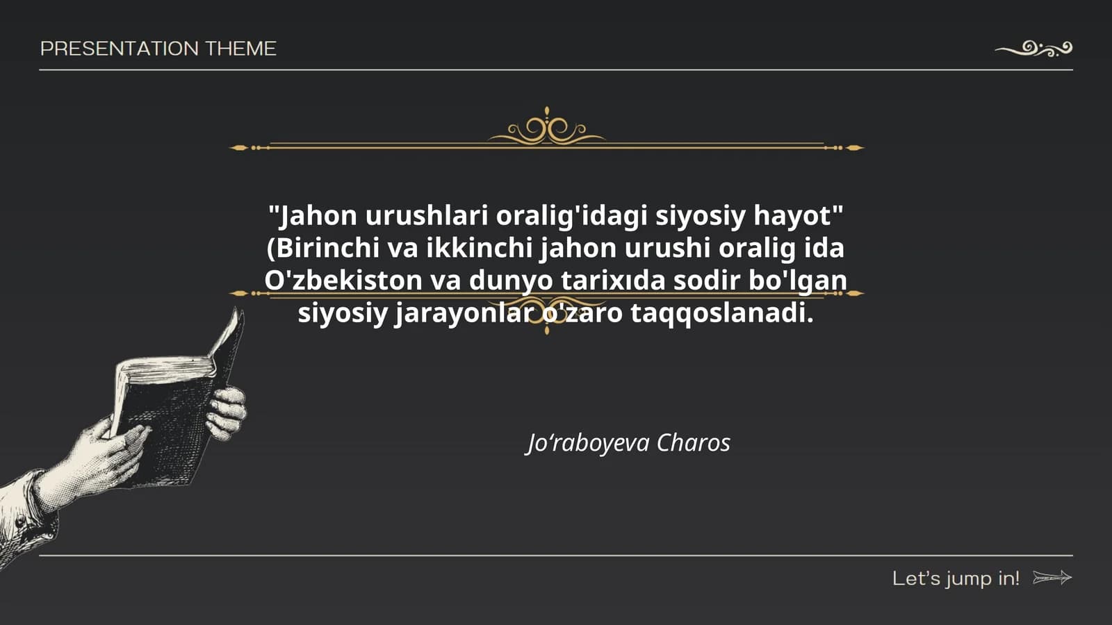 Jahon urushlari oralig'idagi siyosiy hayot