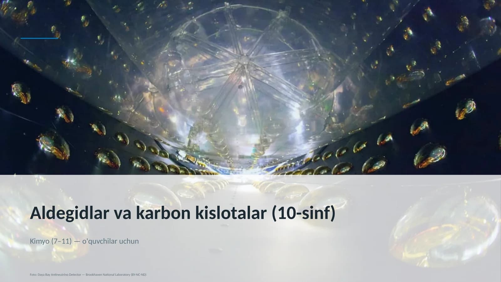 Aldegidlar va karbon kislotalar (10-sinf)