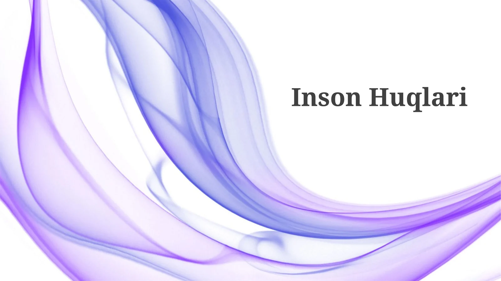 Inson Huquqlari