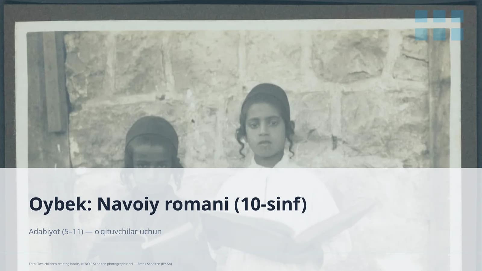 Oybek: Navoiy romani (10-sinf)