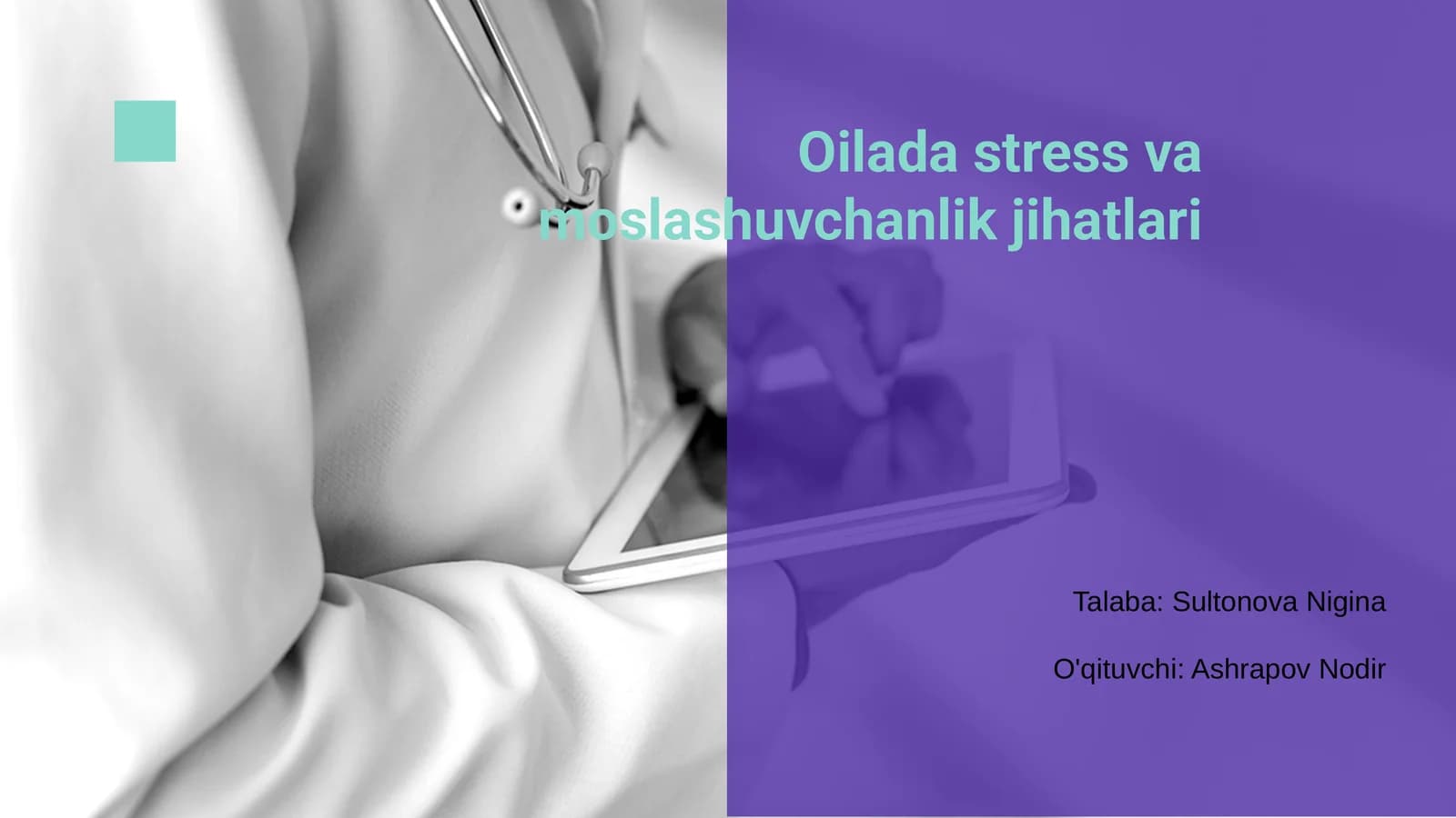 Oilada stress va moslashuvchanlik jihatlari
