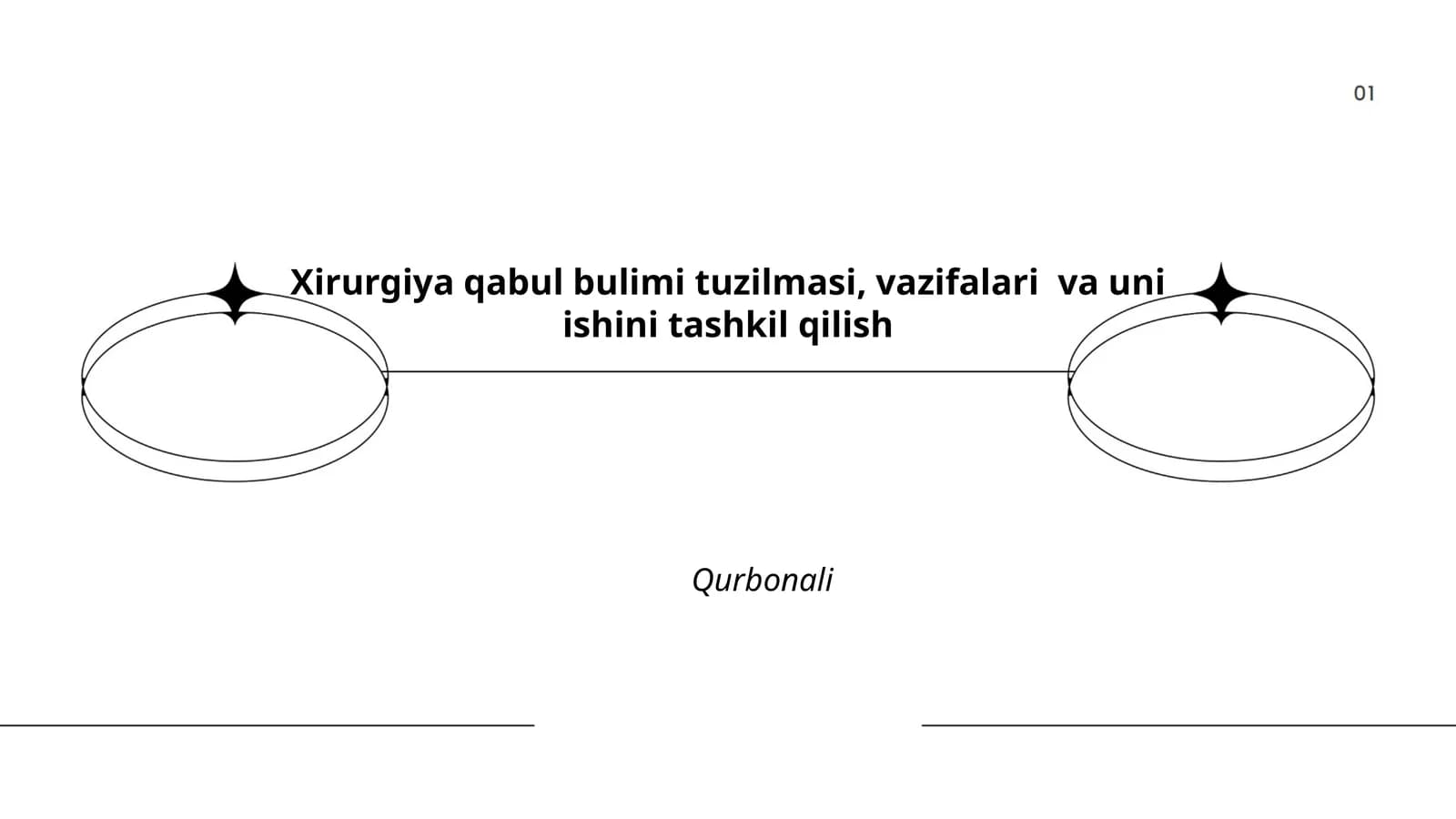 Xirurgiya qabul bulimi tuzilmasi, vazifalari va uni ishini tashkil qilish