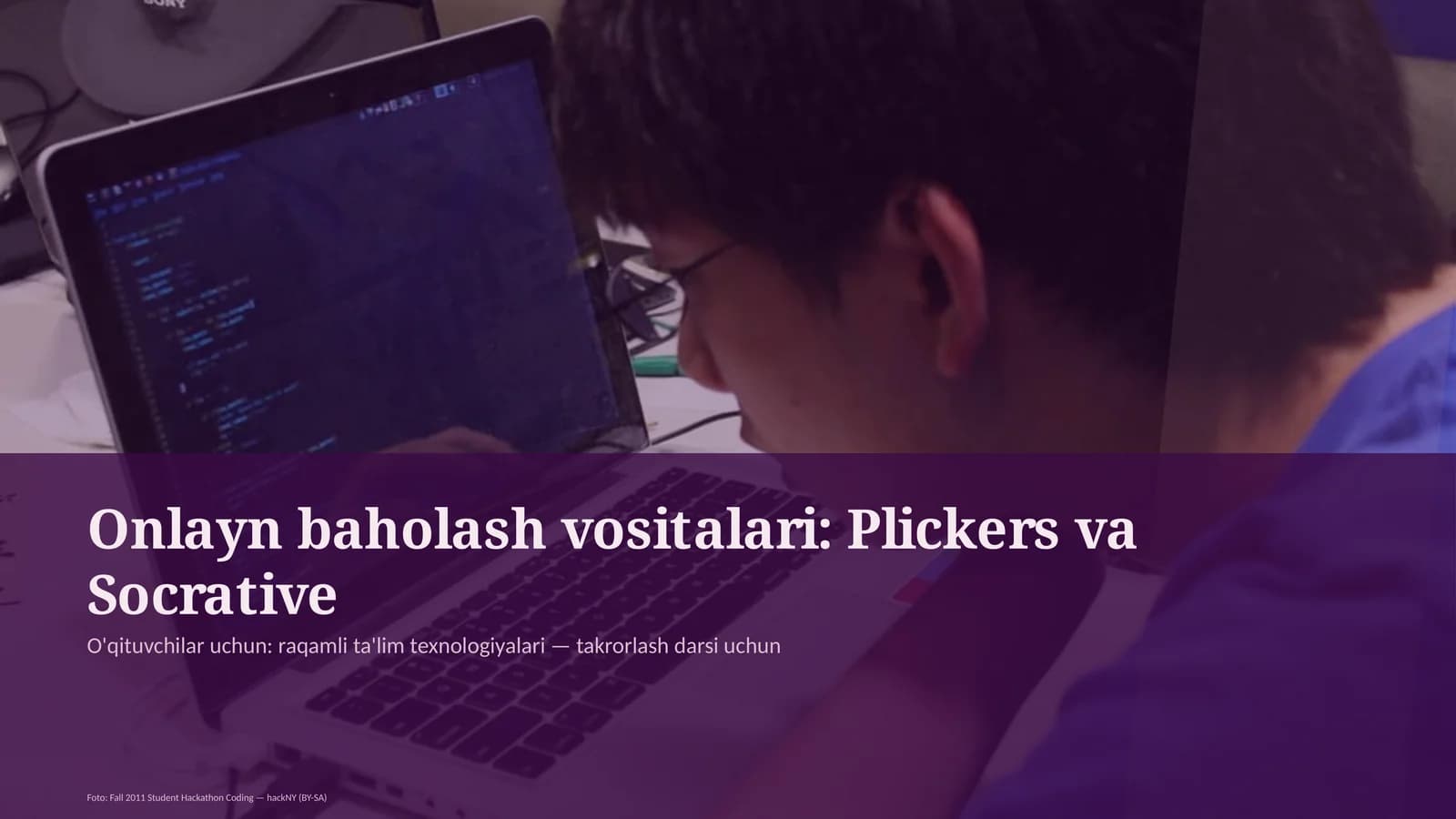 Onlayn baholash vositalari: Plickers va Socrative