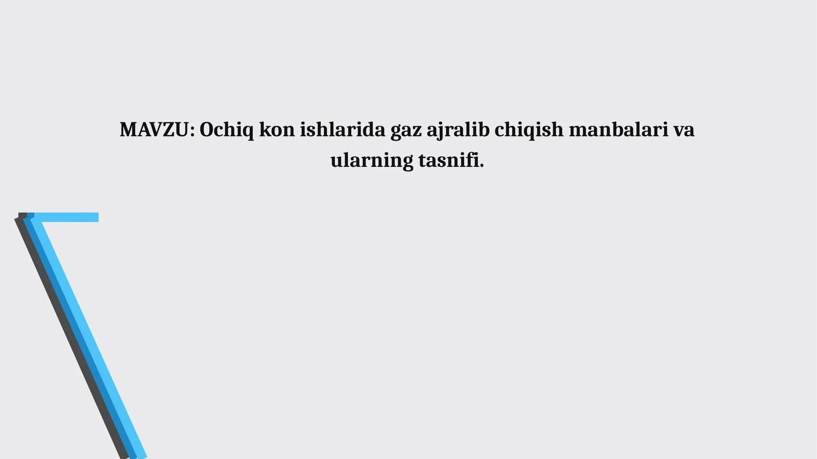 Ochiq kon ishlarida gaz ajralib chiqish manbalari vaularningtasnifi