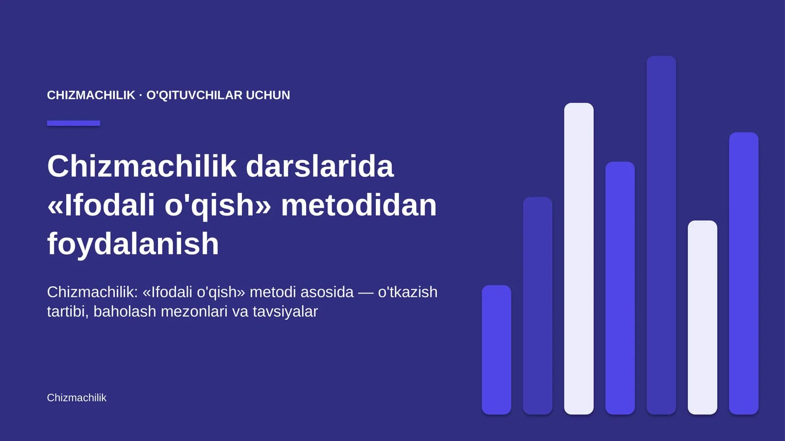 chizmachilik darslarida ifodali o'qish metodidan foydalanish 5740