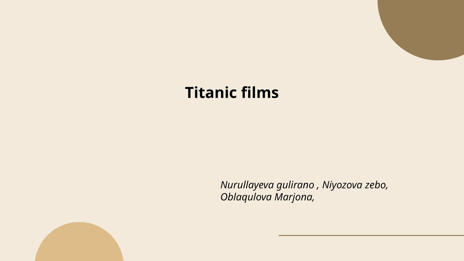 Titanic films