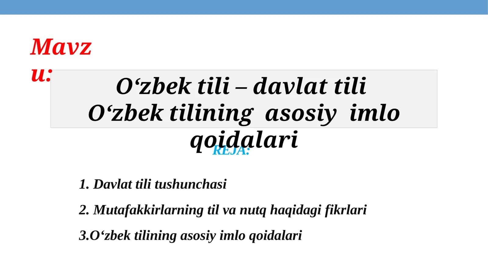 DAVLAT TILI TUSHUNCHASI