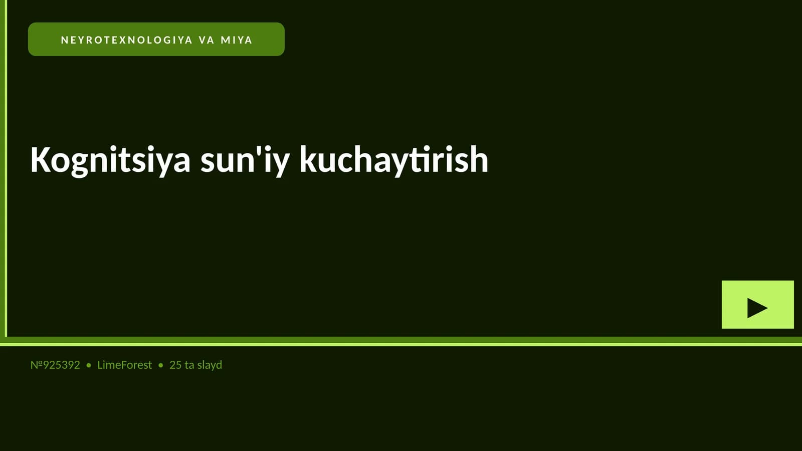 Kognitsiya sun'iy kuchaytirish