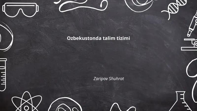 Ozbekustonda talim tizimi