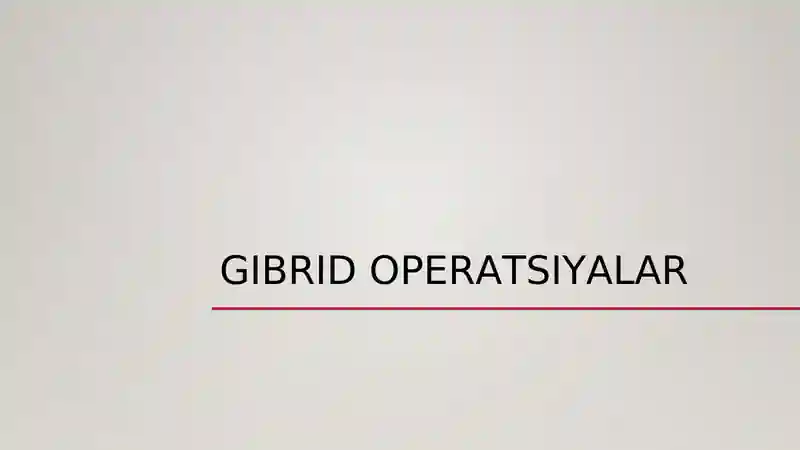 Gibrid operatsiyalar