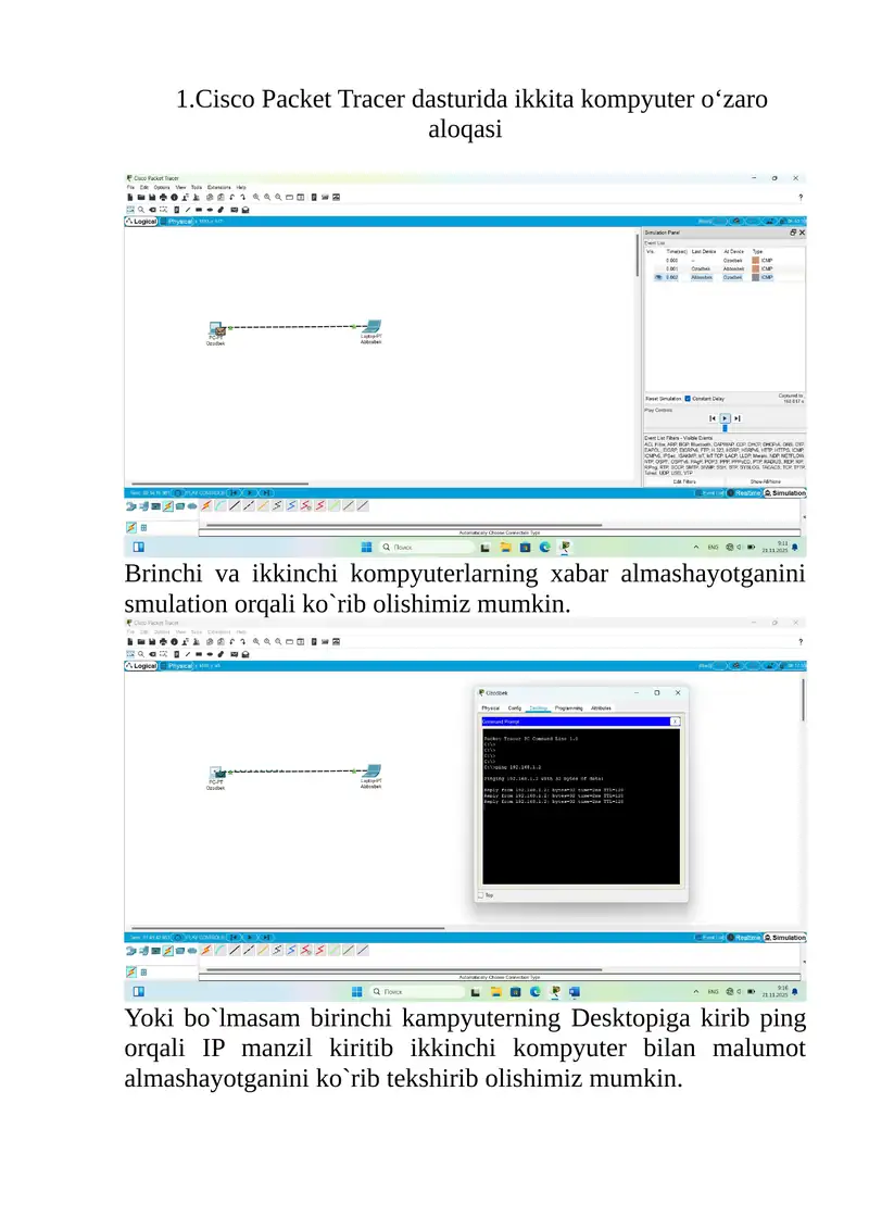 Cisco Packet Tracer