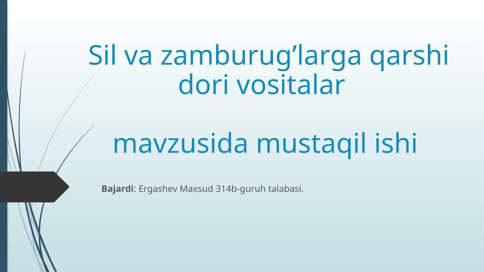 Silva zamburug’larga qarshi dorivositalar mavzusi