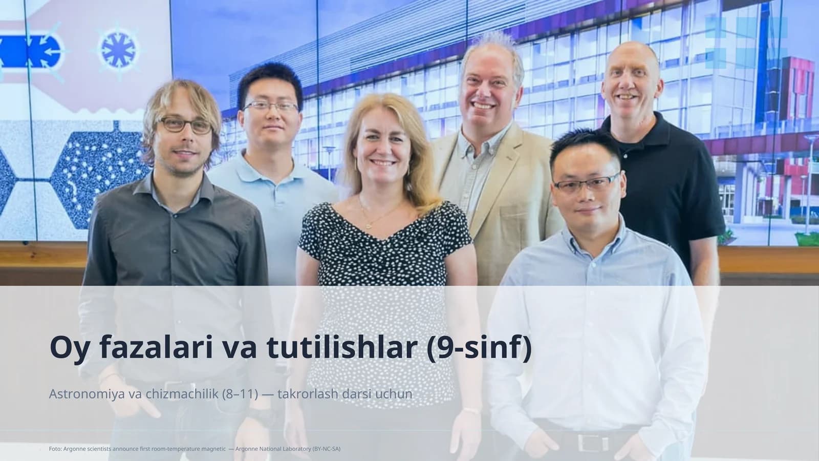 Oy fazalari va tutilishlar (9-sinf)