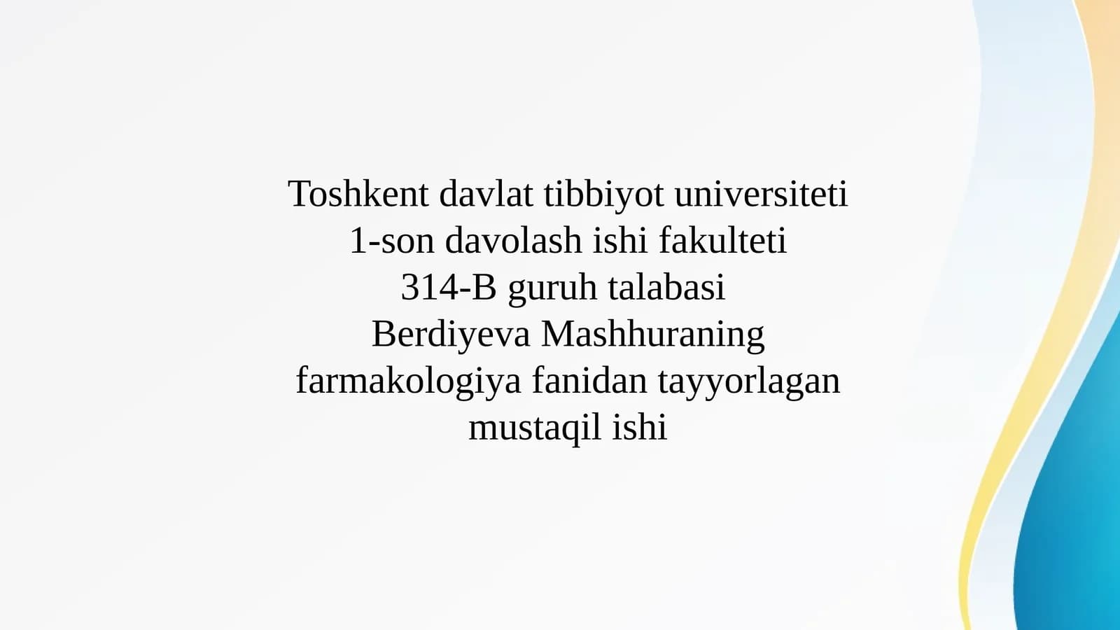 Berdiyeva Mashhur