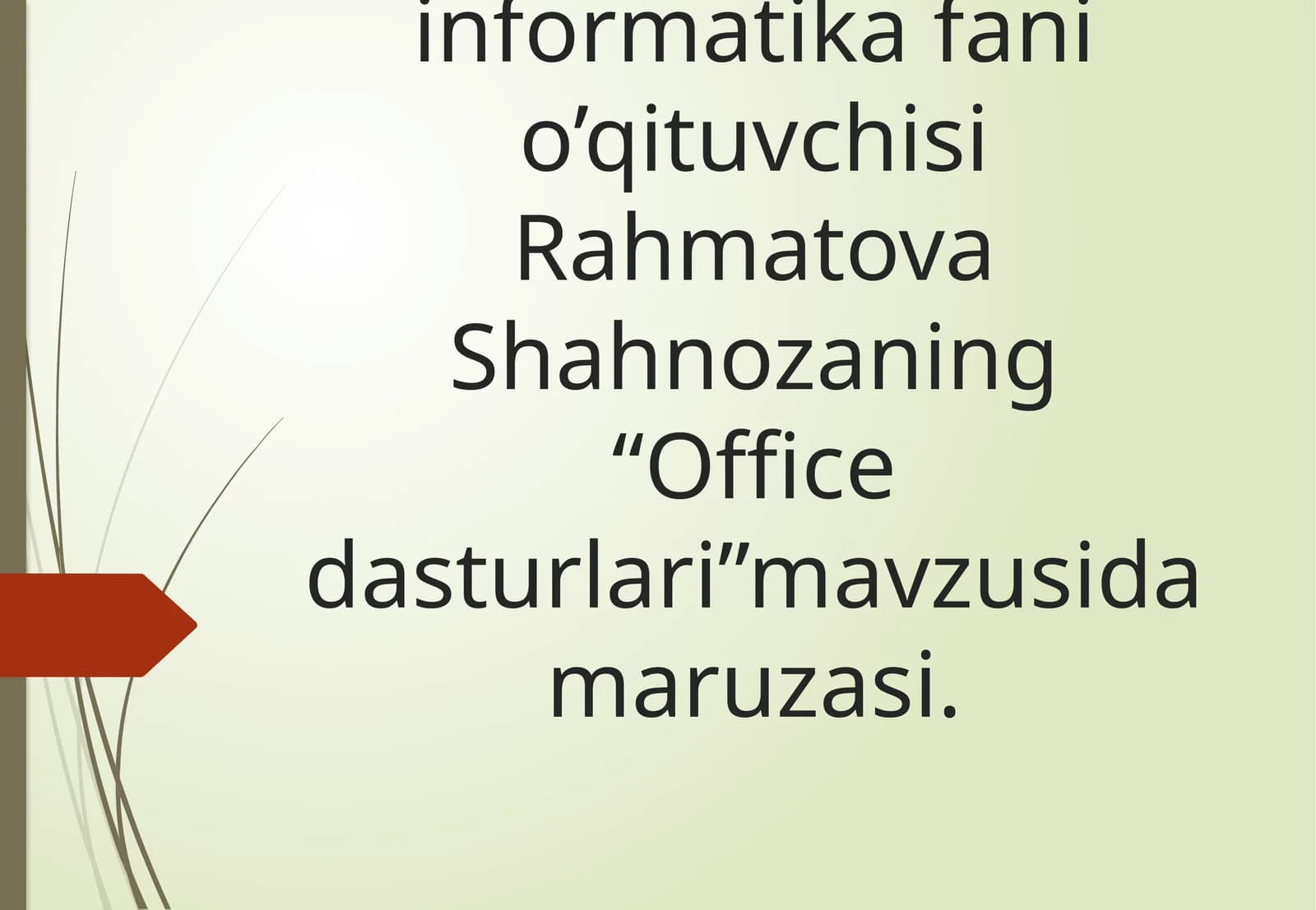 Office Dasturlar Paketi