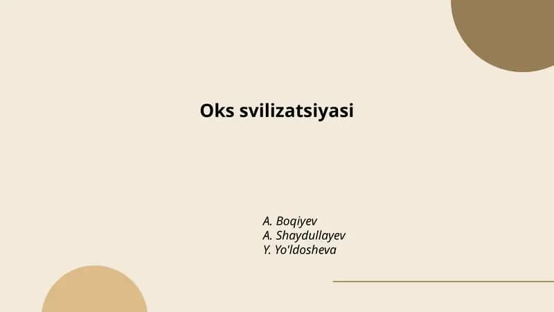 Oks svilizatsiyasi