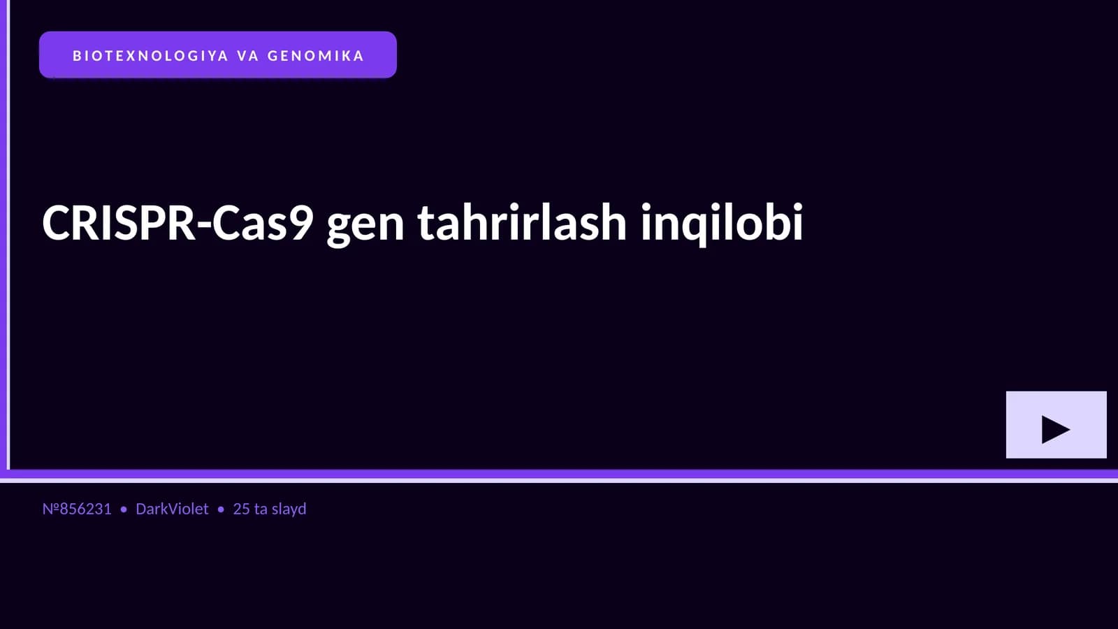 CRISPR-Cas9 gen tahrirlash inqilobi