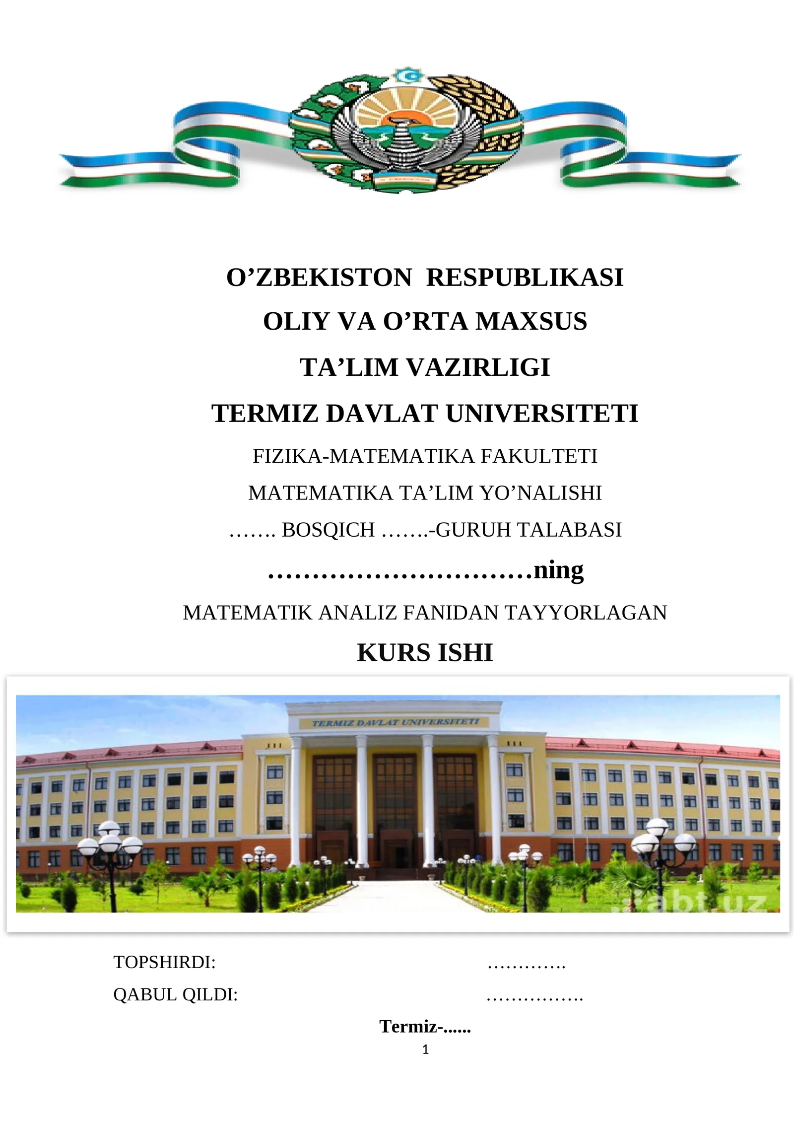 Birinchi egri chiziqli integral