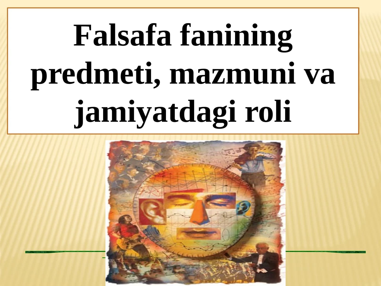Falsafa fanining predmeti, mazmuni va jamiyatdagi roli