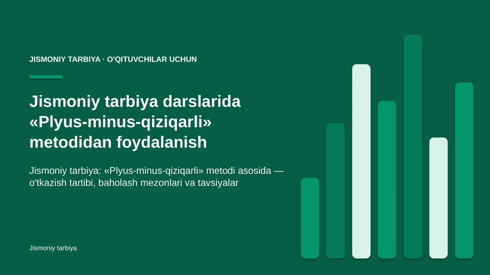jismoniy tarbiya darslarida plyus minus qiziqarli metodidan foydalanish 9853