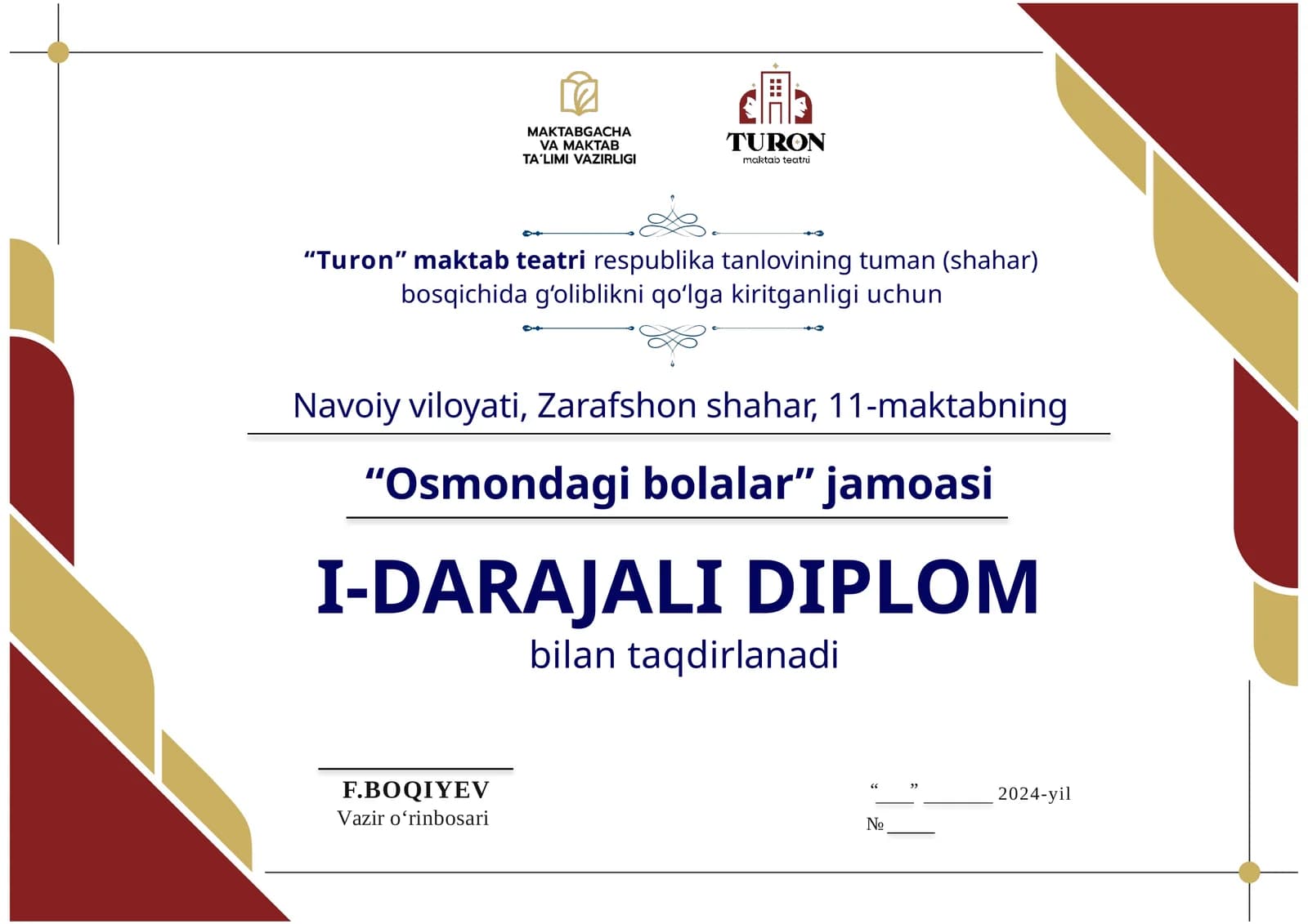 "I-DARAJALI DIPLOM"