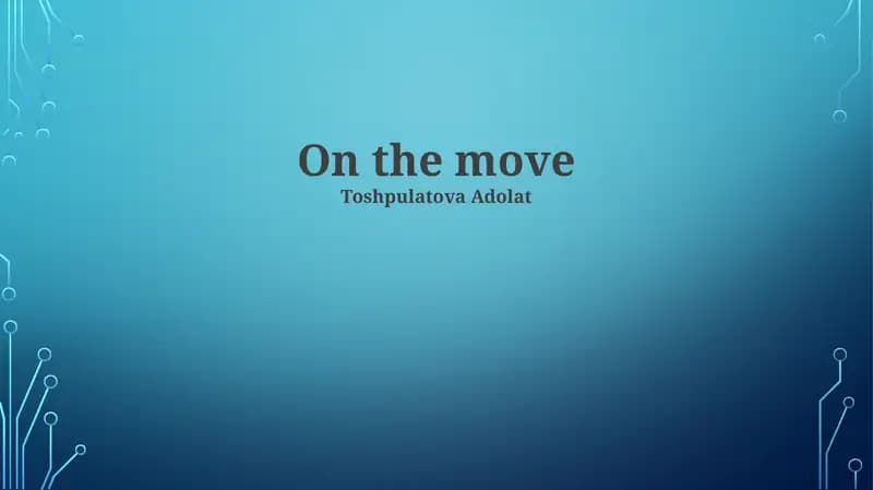 The Mobile Workforce