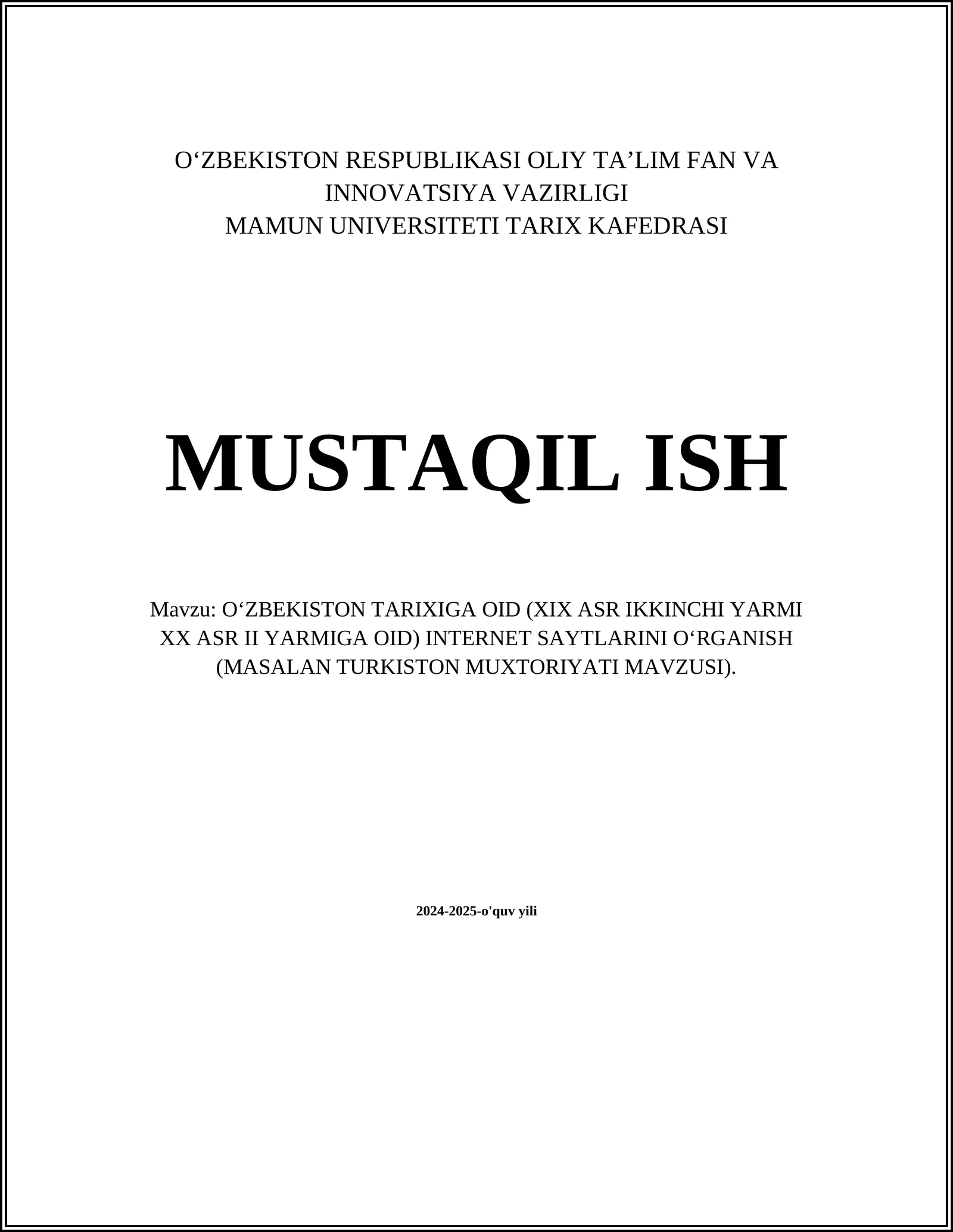 Turkiston Muxtoriyati