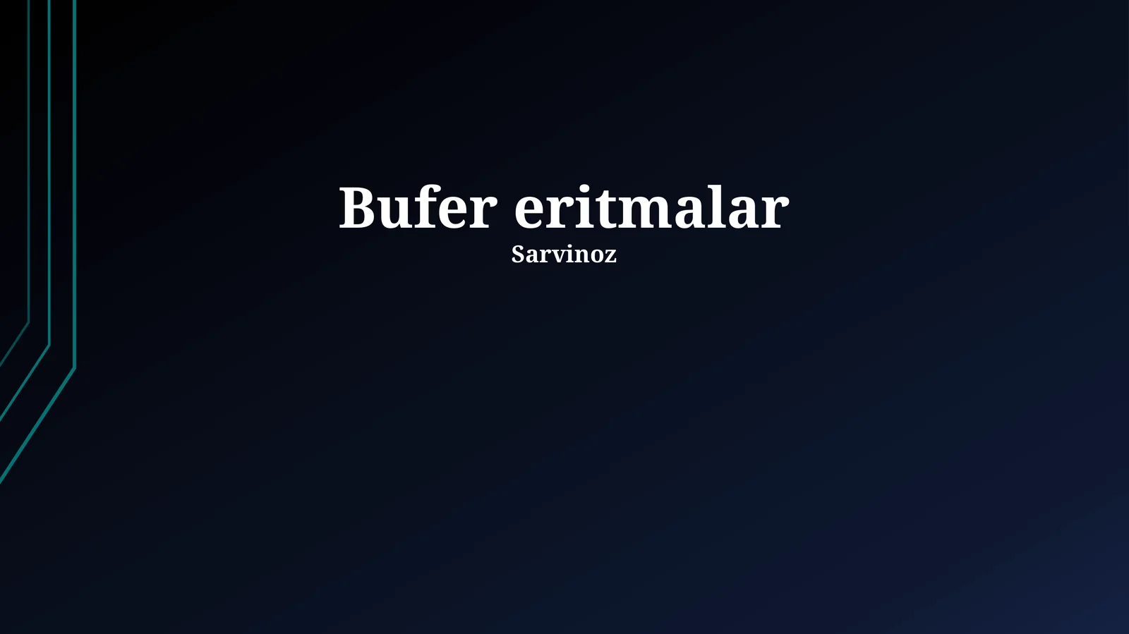 Bufer eritmalar