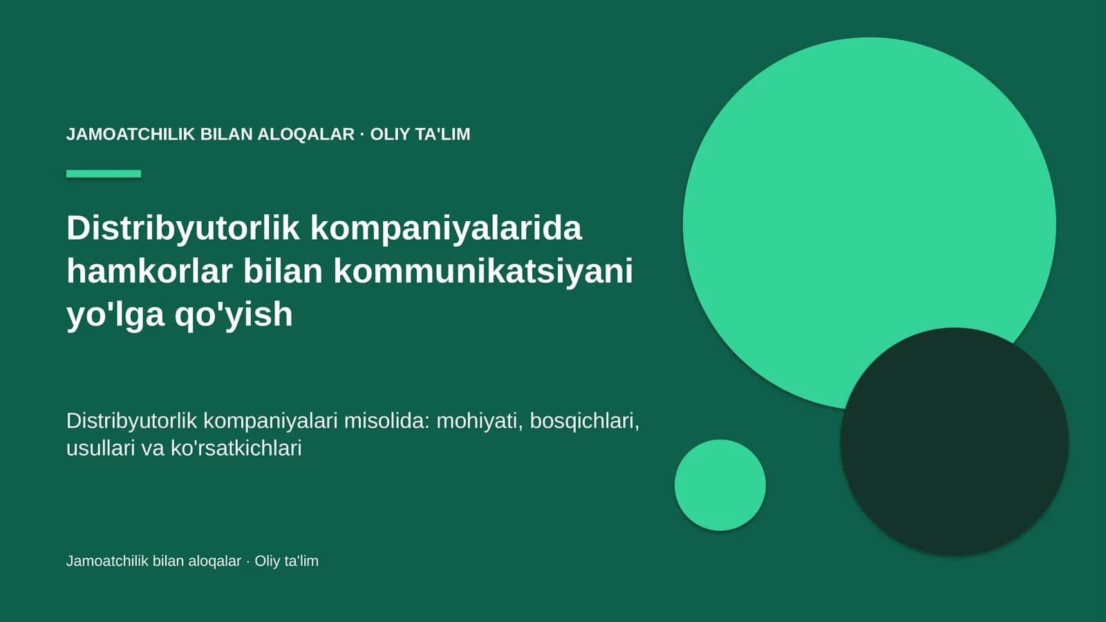 distribyutorlik kompaniyalarida hamkorlar bilan kommunikatsiyani yo'lga qo'yish 3360