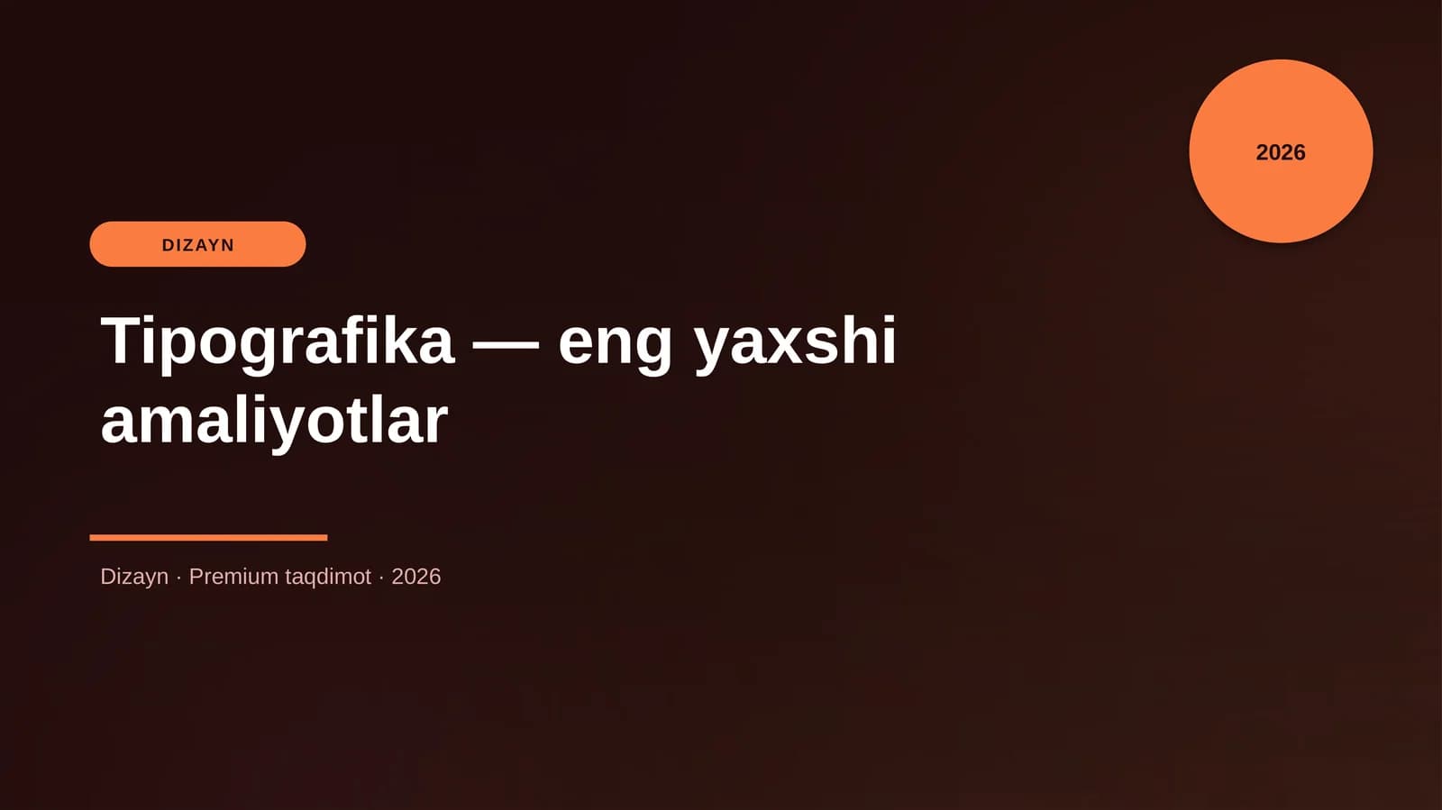 Tipografika — eng yaxshi amaliyotlar