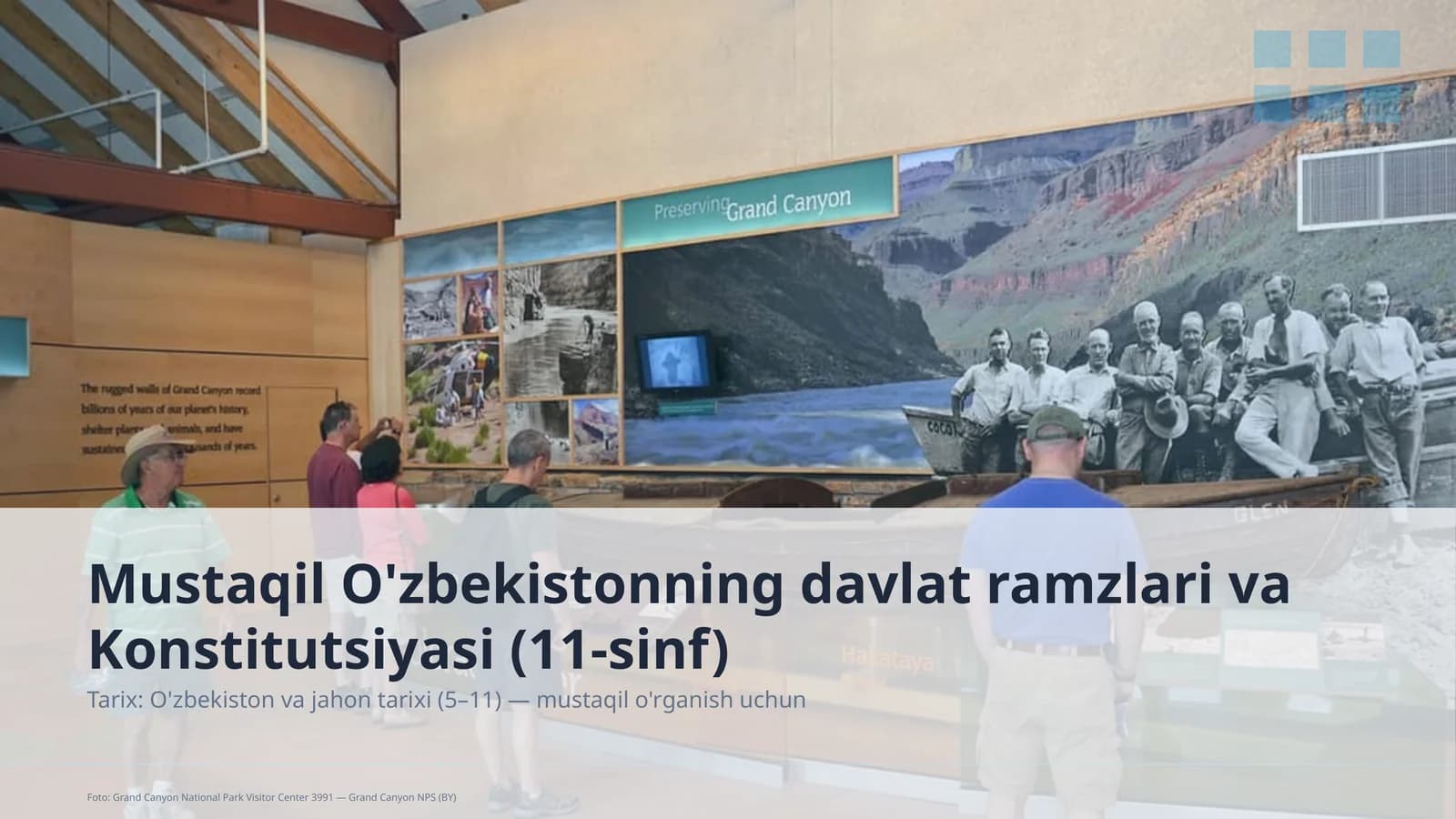 Mustaqil O'zbekistonning davlat ramzlari va Konstitutsiyasi (11-sinf)