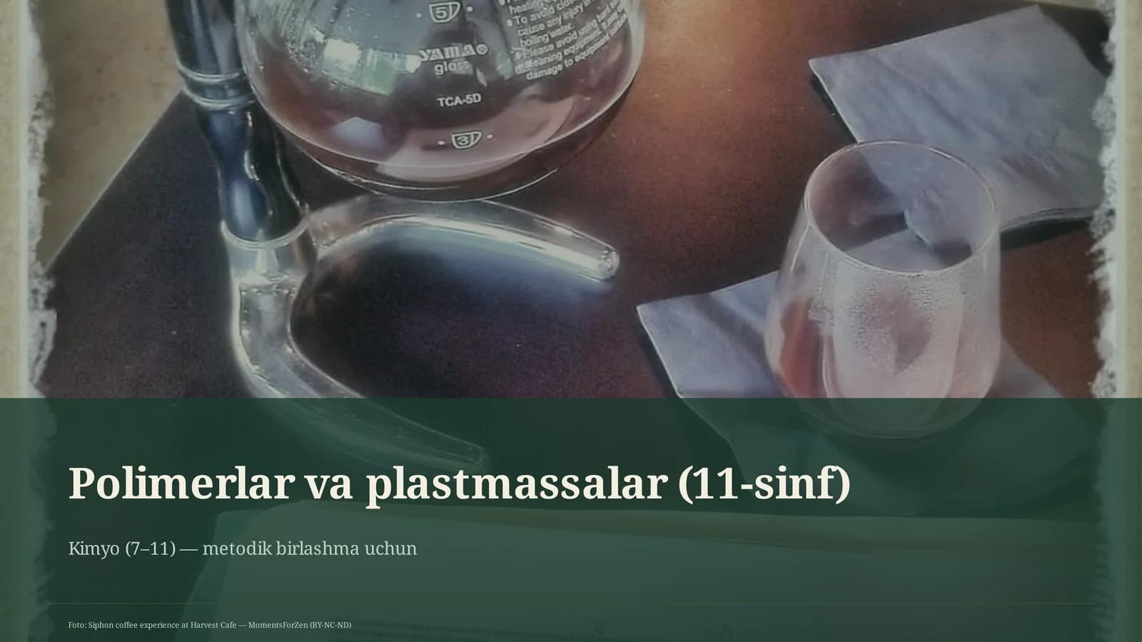 Polimerlar va plastmassalar (11-sinf)