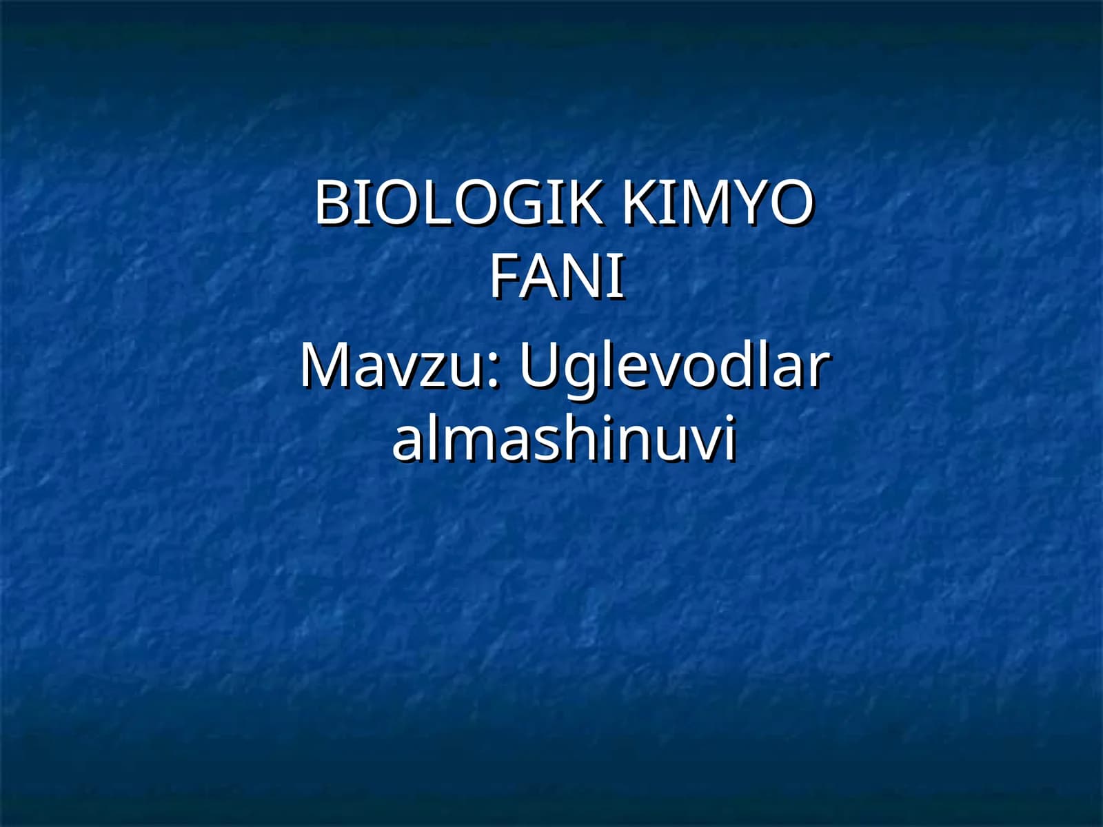 BIOLOGIK KIMYOFАNI