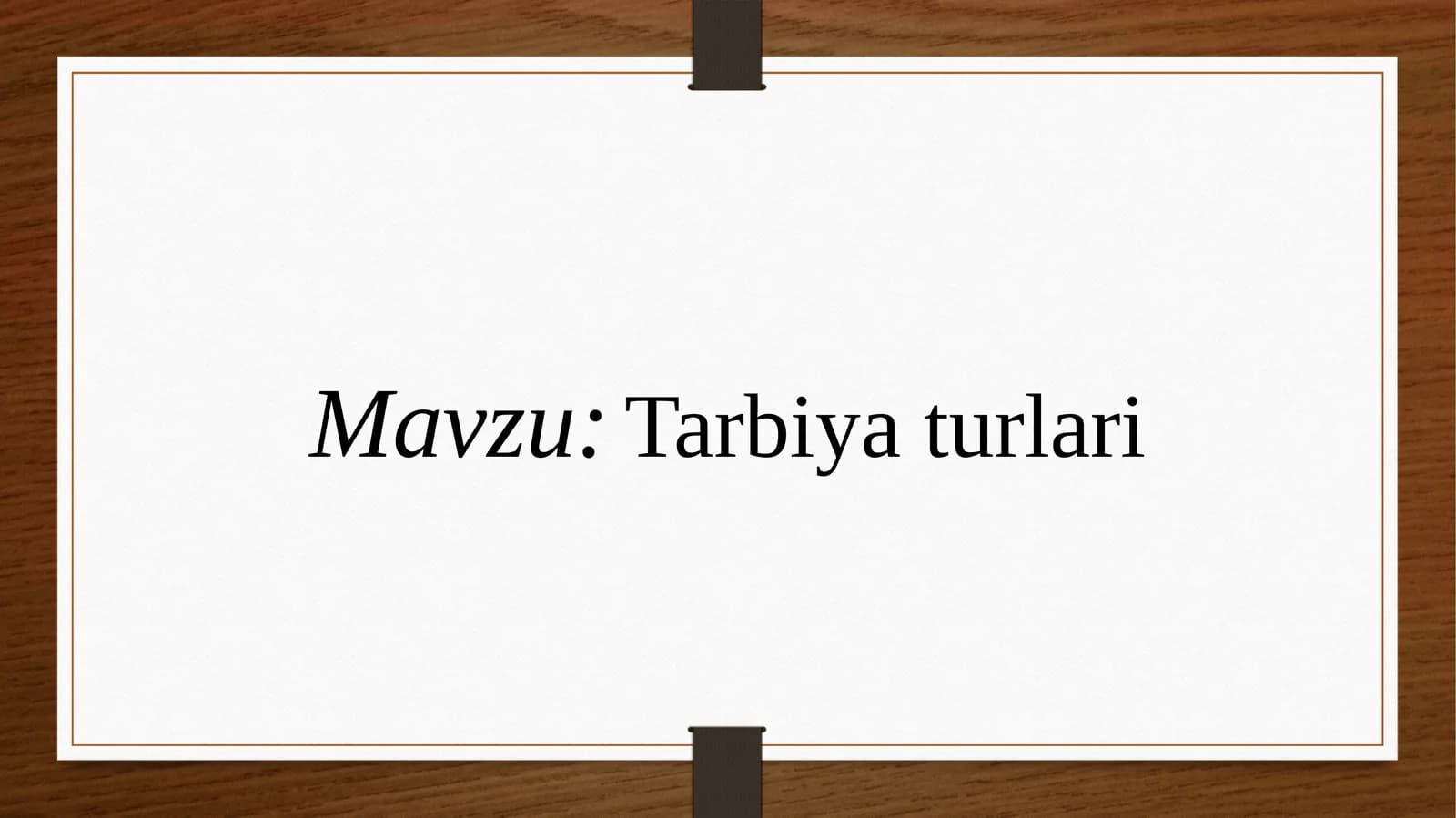 Tarbiyaturlari