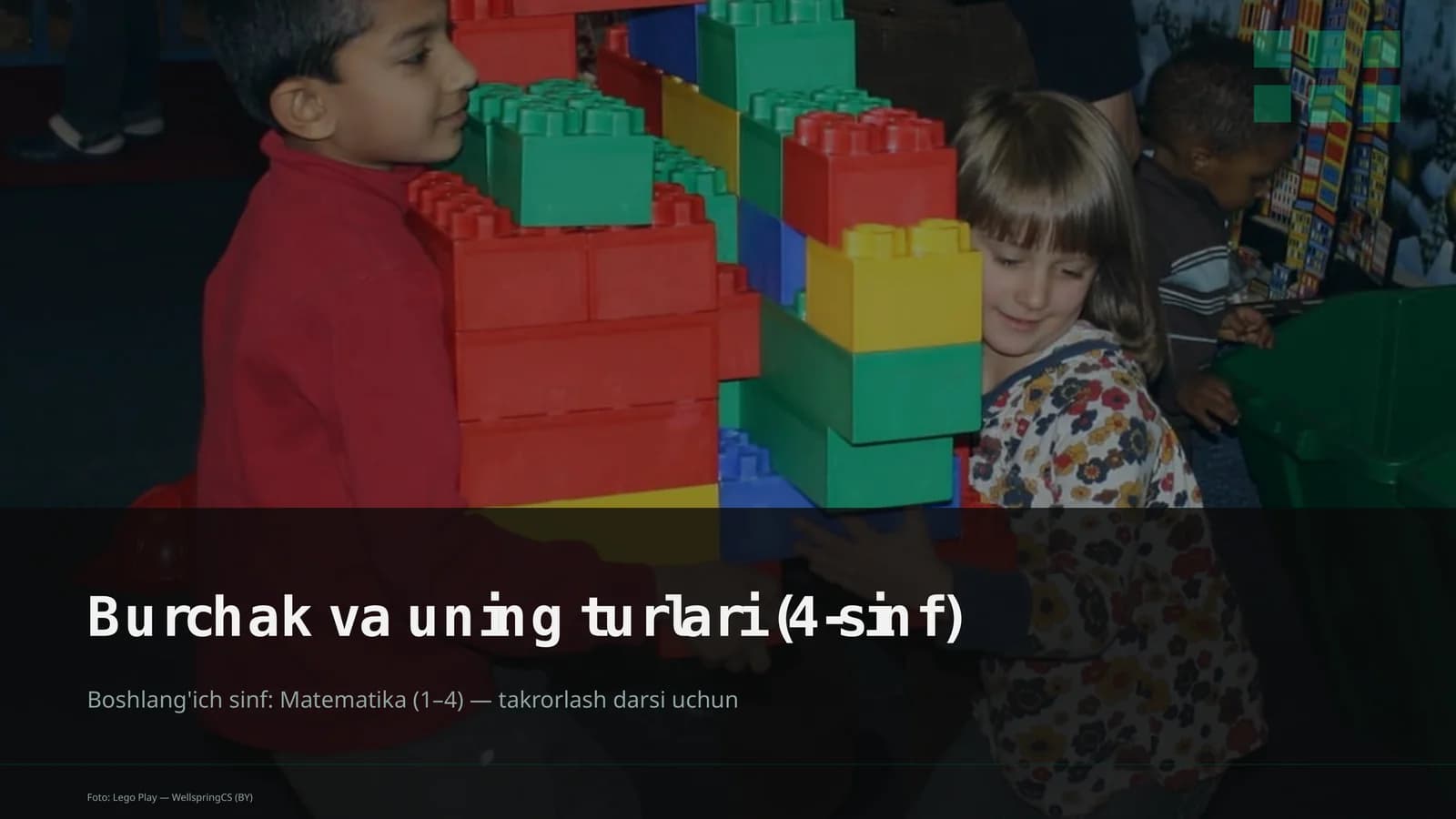 Burchak va uning turlari (4-sinf)