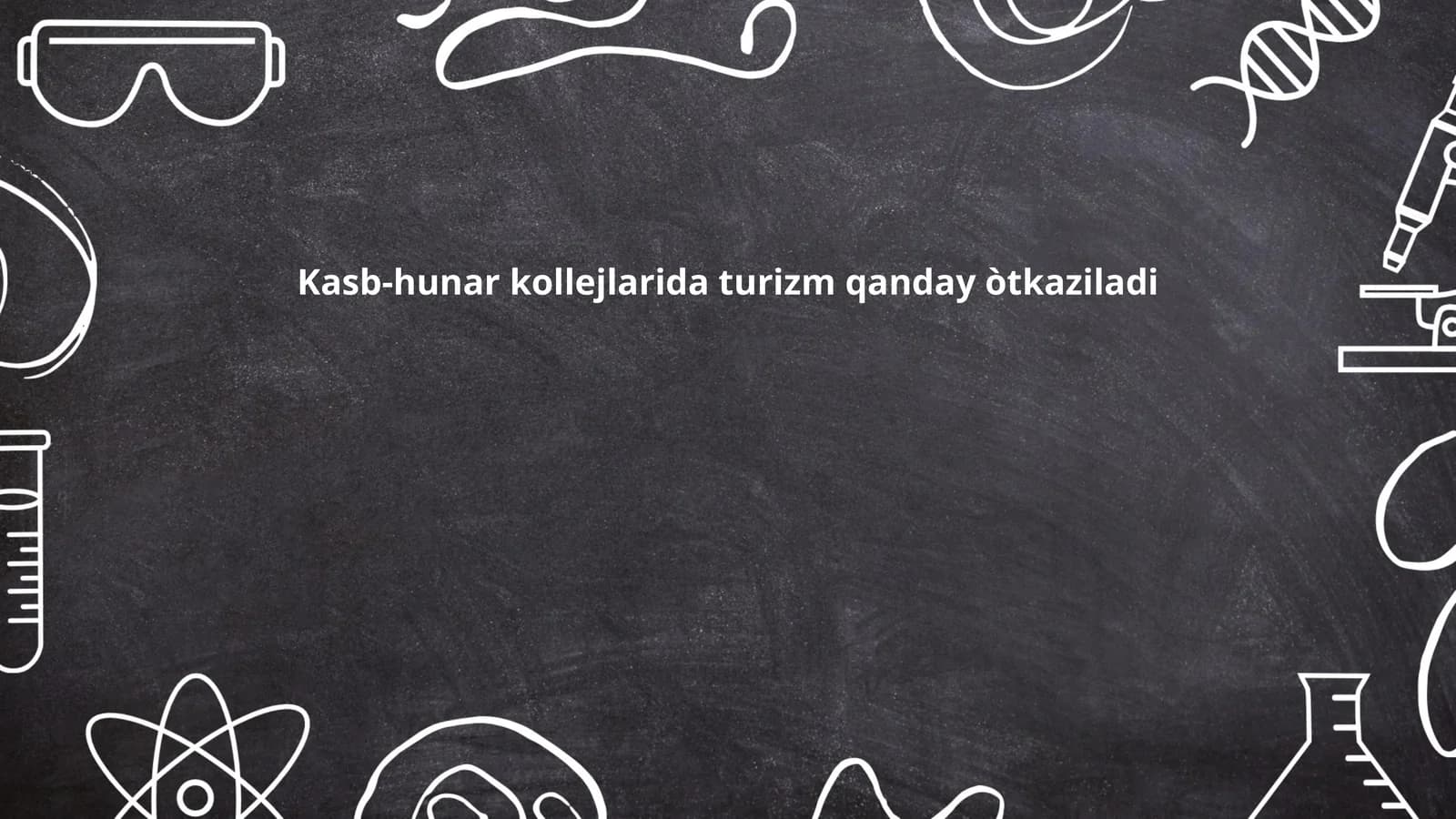 Turizm sohasining asosiy konseptlari