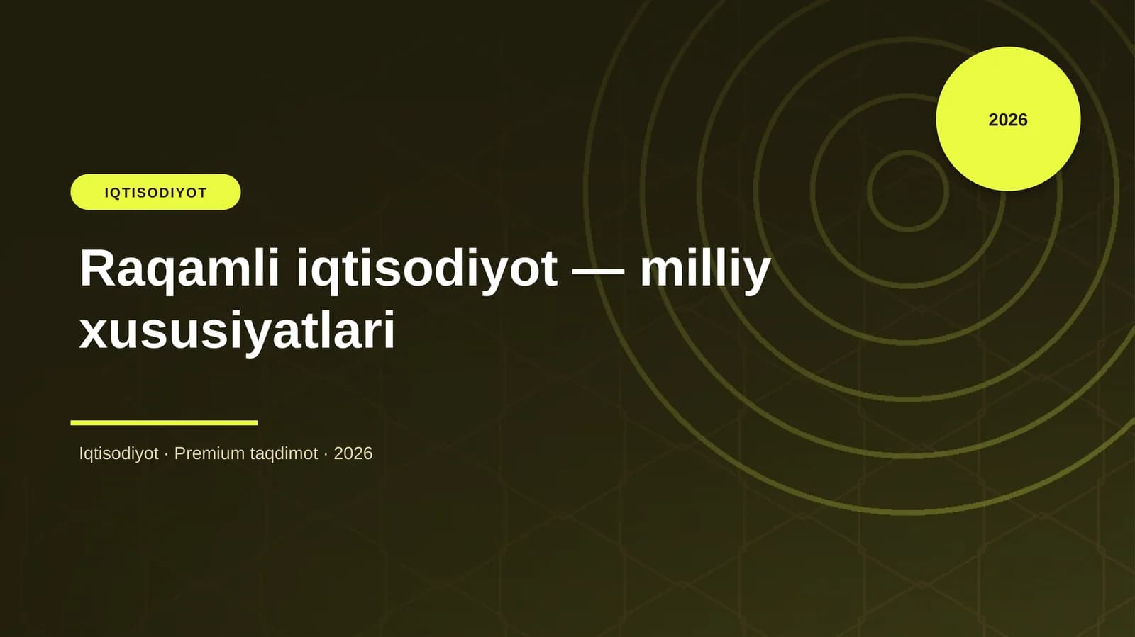 Raqamli iqtisodiyot — milliy xususiyatlari