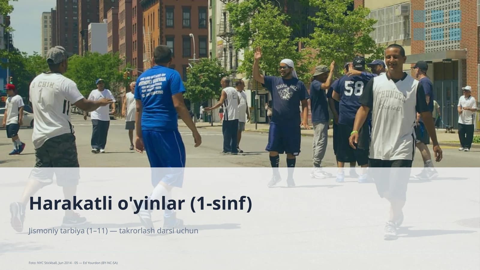 Harakatli o'yinlar (1-sinf)