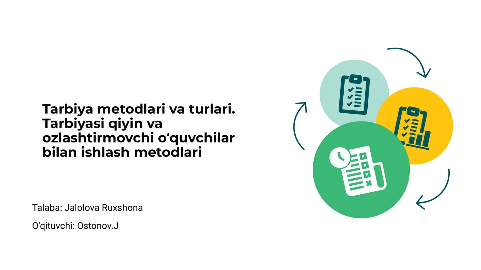 Tarbiya metodlari va turlari