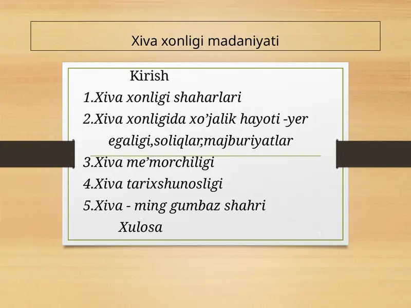 Xiva xonligi madaniyati